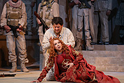 Passionstheater Oberammergau Evez Abdulla (Nabucco) , Irina Rindzuner (Abigaille) (©Foto: Martin Schmitz)